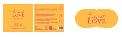 Thermal Love Revive Self-Heating Eye Mask, Citrus, 5 ct